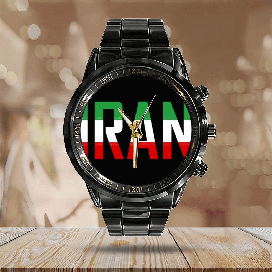 Iran Calendar Steel Band Watch