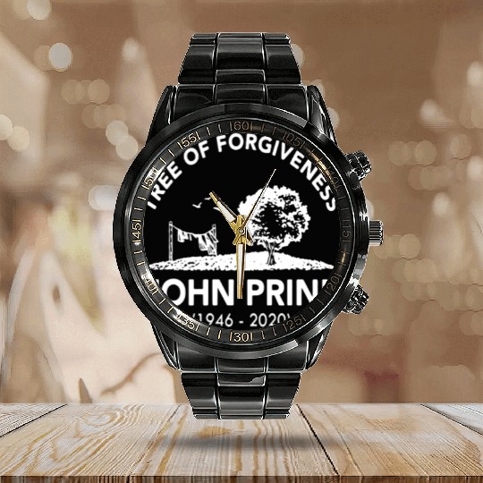john prine Calendar Steel Band Watch