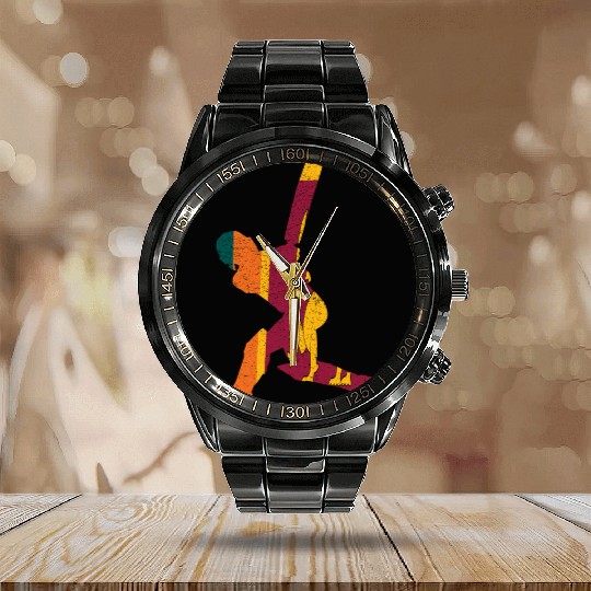 Sri Lanka Cricket Cricketplayer Batsman Calendar Steel Band Watch