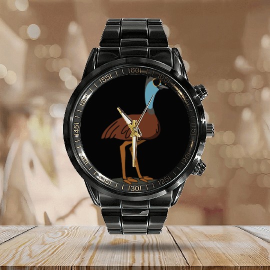 Emily the Emu Calendar Steel Band Watch