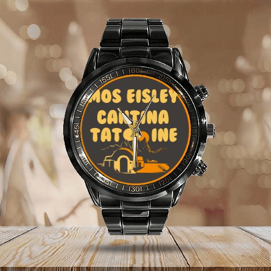 Star Wars Mos Eisley Cantina Tatooine Calendar Steel Band Watch