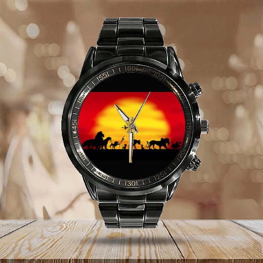 the lion king Calendar Steel Band Watch