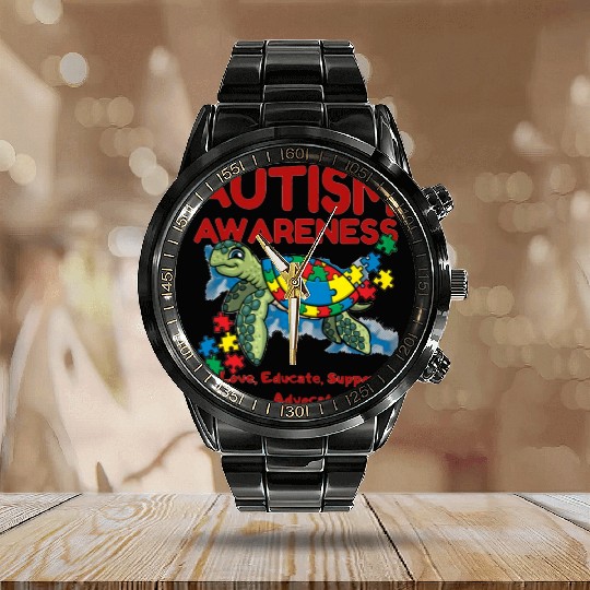 Aunt And Nephew Not Always Eye To Eye Calendar Steel Band Watch