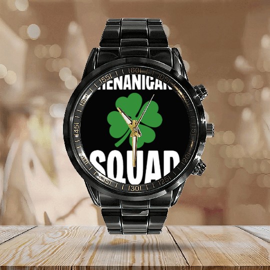 Shenanigans Squad Calendar Steel Band Watch