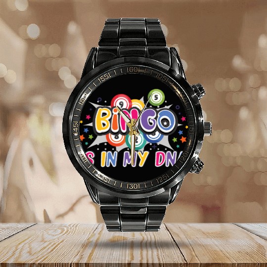 Bingo Card Game Grandma Bingo Player Bingo Cards Calendar Steel Band Watch