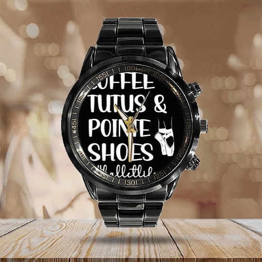 Ballet Dance Life Ballerina Ballet Dancer Gifts Calendar Steel Band Watch