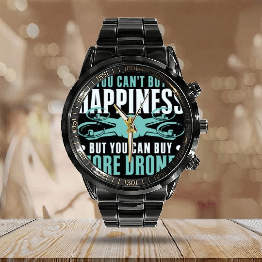 Drone Pilot But You Can Buy More Drones Quadcopter Calendar Steel Band Watch
