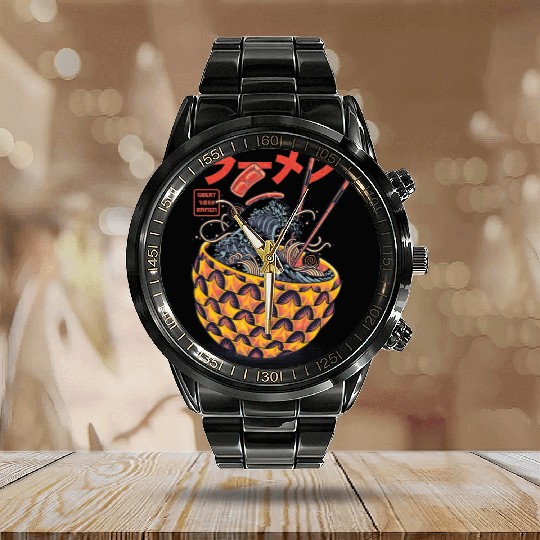 The Great Ramen Calendar Steel Band Watch