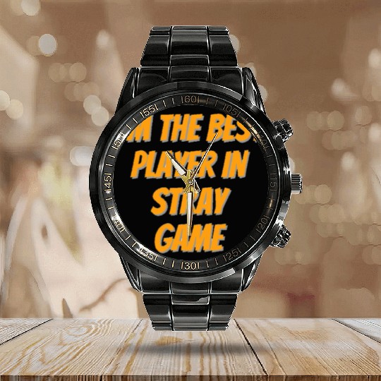 stray video game, stray cat game, stray game Calendar Steel Band Watch