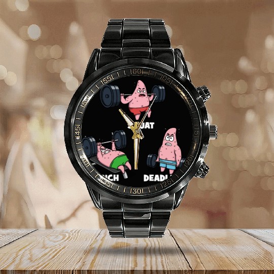 Majin Buu vs Patrick - Funny Anime Gym Calendar Steel Band Watch