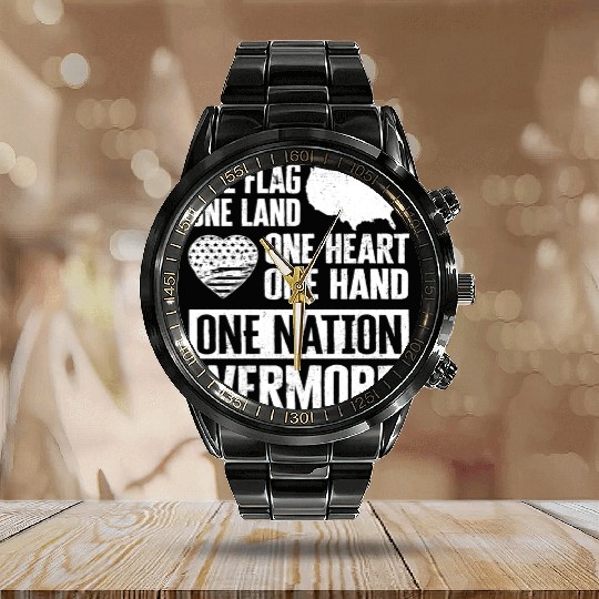 US Patriotic Quotes, Patriot, Patriots Calendar Steel Band Watch