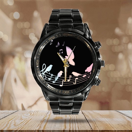 Musician Bird Nature Music Calendar Steel Band Watch