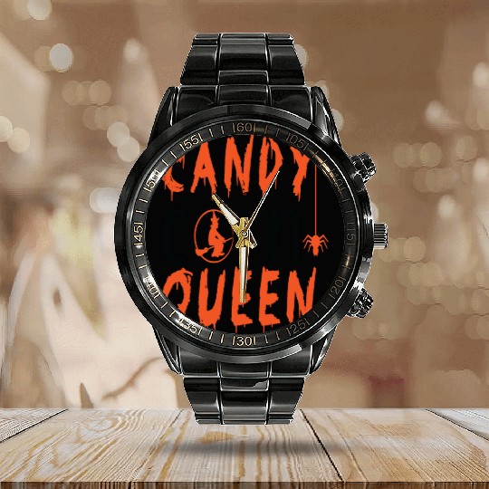 candy corn Calendar Steel Band Watch