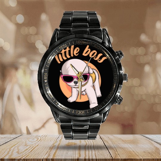 Little Boss Calendar Steel Band Watch