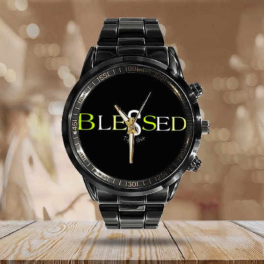 Lime blessed type shit Calendar Steel Band Watch