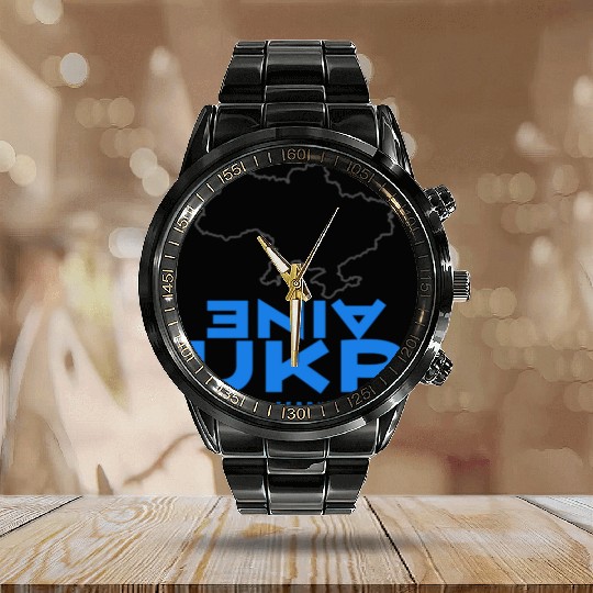 Ukraine Calendar Steel Band Watch