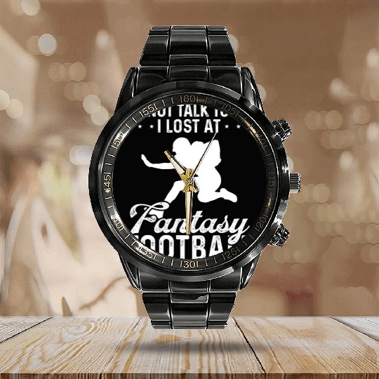 Player Lost at Fantasy Football Winner Team Calendar Steel Band Watch