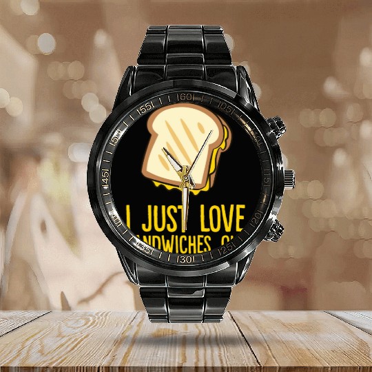 Sandwich - I just love sandwiches, ok? Calendar Steel Band Watch