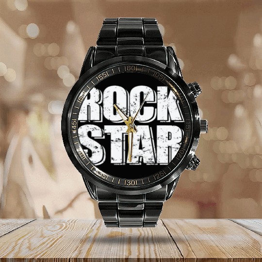 Rock Star Music Style Genre Guitar Rock Band Calendar Steel Band Watch
