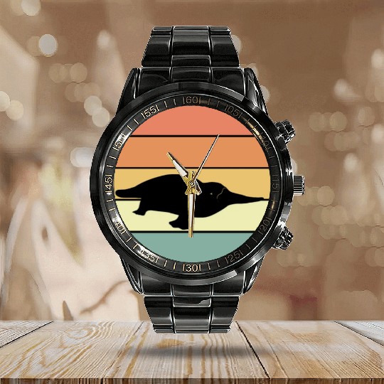 Retro Platypus Calendar Steel Band Watch