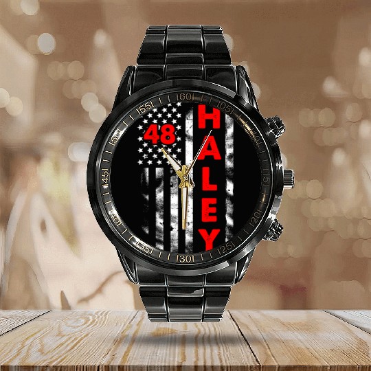 Haley Republican President Calendar Steel Band Watch