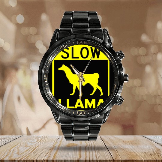Phish Slow Llama Calendar Steel Band Watch
