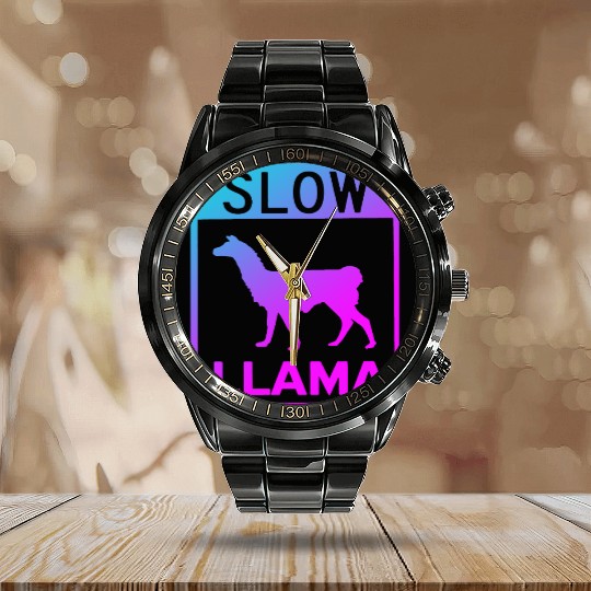 Phish Slow Llama Calendar Steel Band Watch