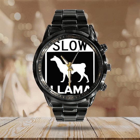 Phish Slow Llama Calendar Steel Band Watch