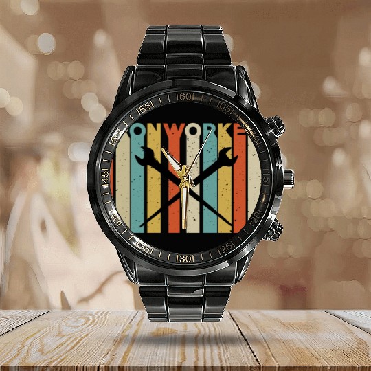 Ironworker Calendar Steel Band Watch