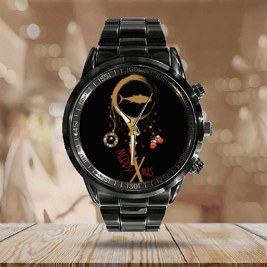 Winter dreamcatcher Christmas Tuna Calendar Steel Band Watch