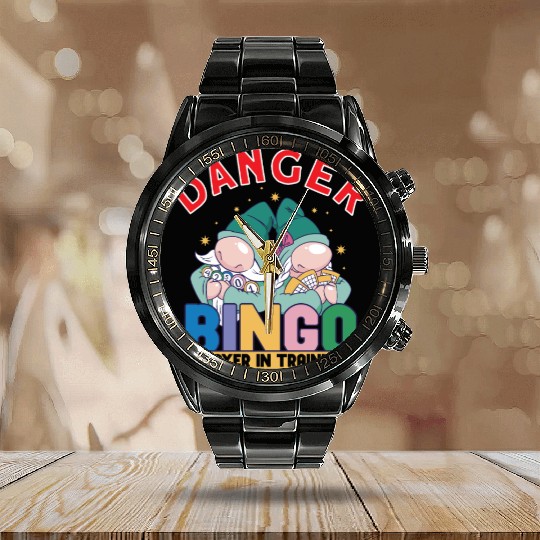 Bingo Card Game Grandma Bingo Player Bingo Cards Calendar Steel Band Watch