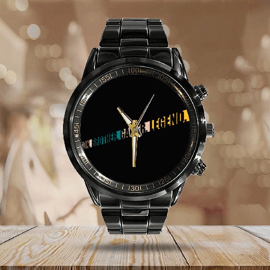 son brother gamer legend Calendar Steel Band Watch