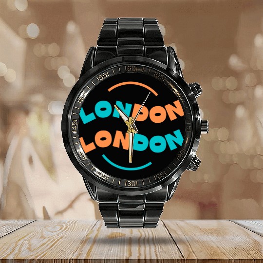 LONDON PRIDE Calendar Steel Band Watch