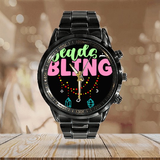 Beading Beads And Bling Beadwork Jewelry Beader Calendar Steel Band Watch