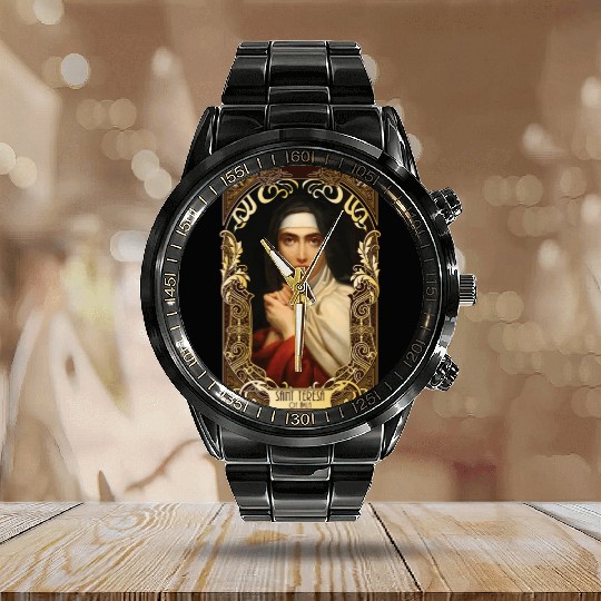 Saint Teresa of Avila Women Doctors of the Church Calendar Steel Band Watch