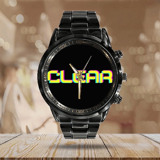 DRAMAtical Murder - Clear Calendar Steel Band Watch
