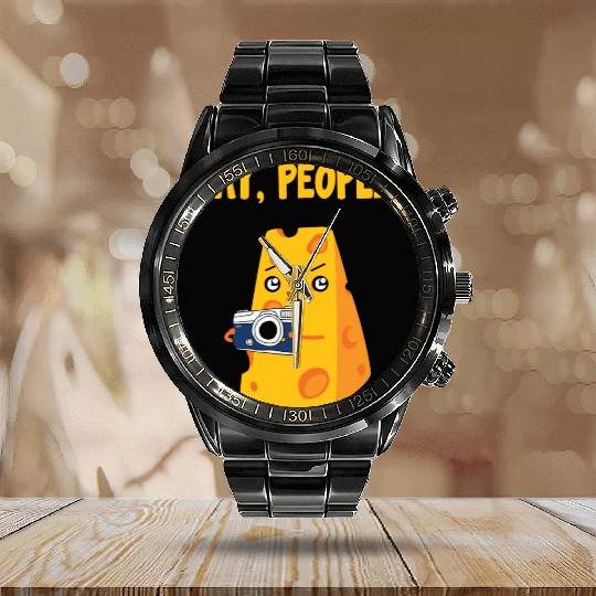 Say People - Cheese Calendar Steel Band Watch