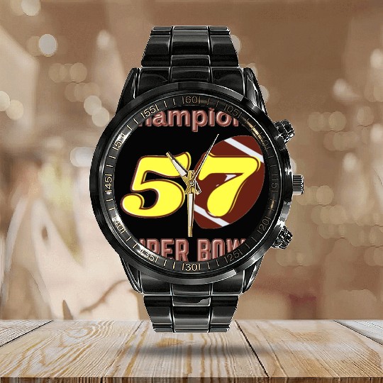 Super Bowl 57 champions Classic Calendar Steel Band Watch