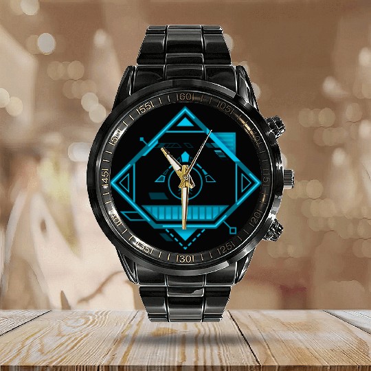 Cyberpunk teleporter 2. Calendar Steel Band Watch