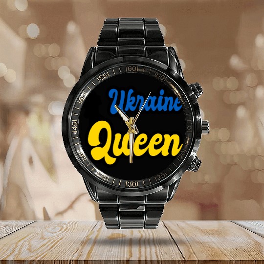 Ukraine Queen Calendar Steel Band Watch