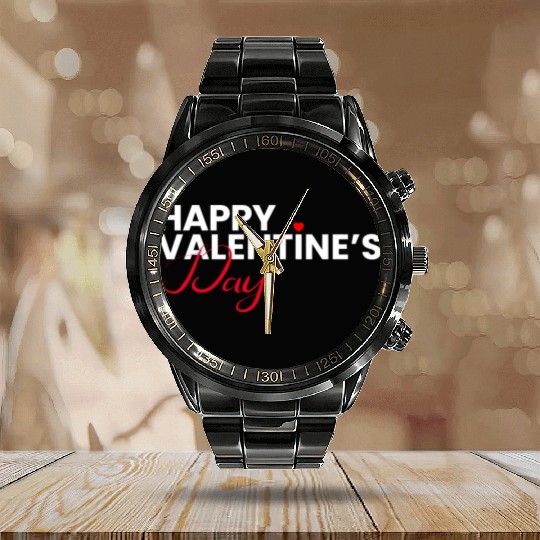 Perfect Valentine Day Calendar Steel Band Watch
