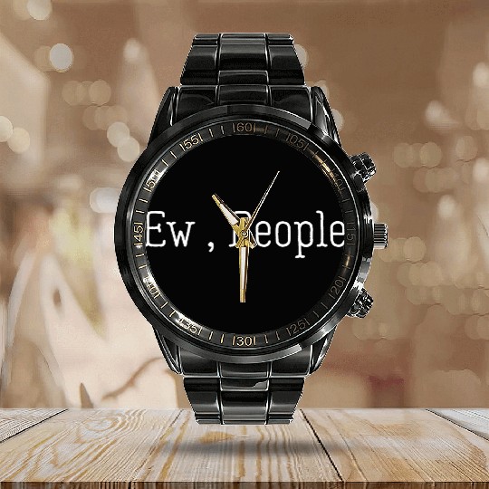 Ew People Calendar Steel Band Watch