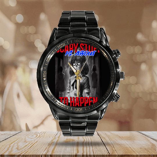 Anime Themed Design Calendar Steel Band Watch