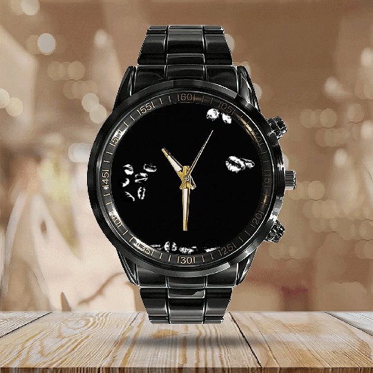 Coffee owns me and i'm fine with that Calendar Steel Band Watch