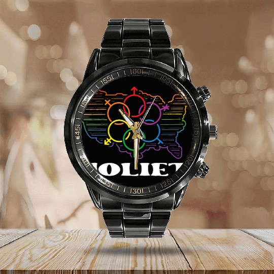 Joliet Pride Month Pride Flag LGBT Community LGBTQ Calendar Steel Band Watch