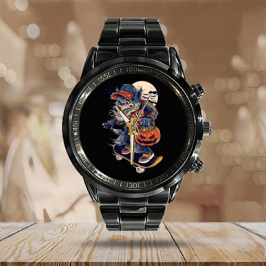 Trick Or Treat Calendar Steel Band Watch