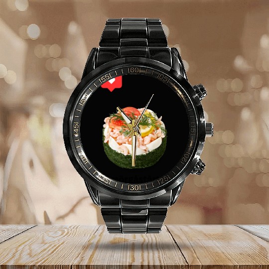 Swedish Sandwich Cake Calendar Steel Band Watch