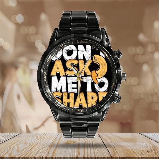 Mac N' Cheese Taster Pasta Food Macaroni Calendar Steel Band Watch