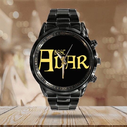 Father's Day Gift Idea Best Dad Calendar Steel Band Watch