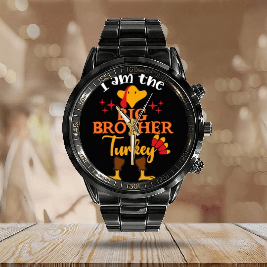 Big Brother Turkey Calendar Steel Band Watch